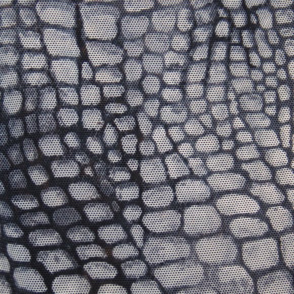 La Perla New Bodysuit Gray Abstract Croco Print Double Layer Top Italy US 8 - Picture 10 of 10